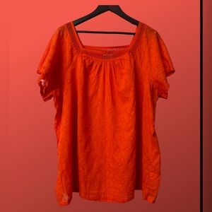 Women’s St. John’s Bay Orange Top 2X